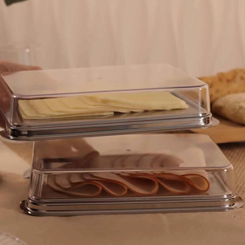 Conjunto Porta Frios Retangular Forma Inox Vision- 3 Pecas Conjunto Porta Frios Retangular Forma Inox Vision- 3 Pecas