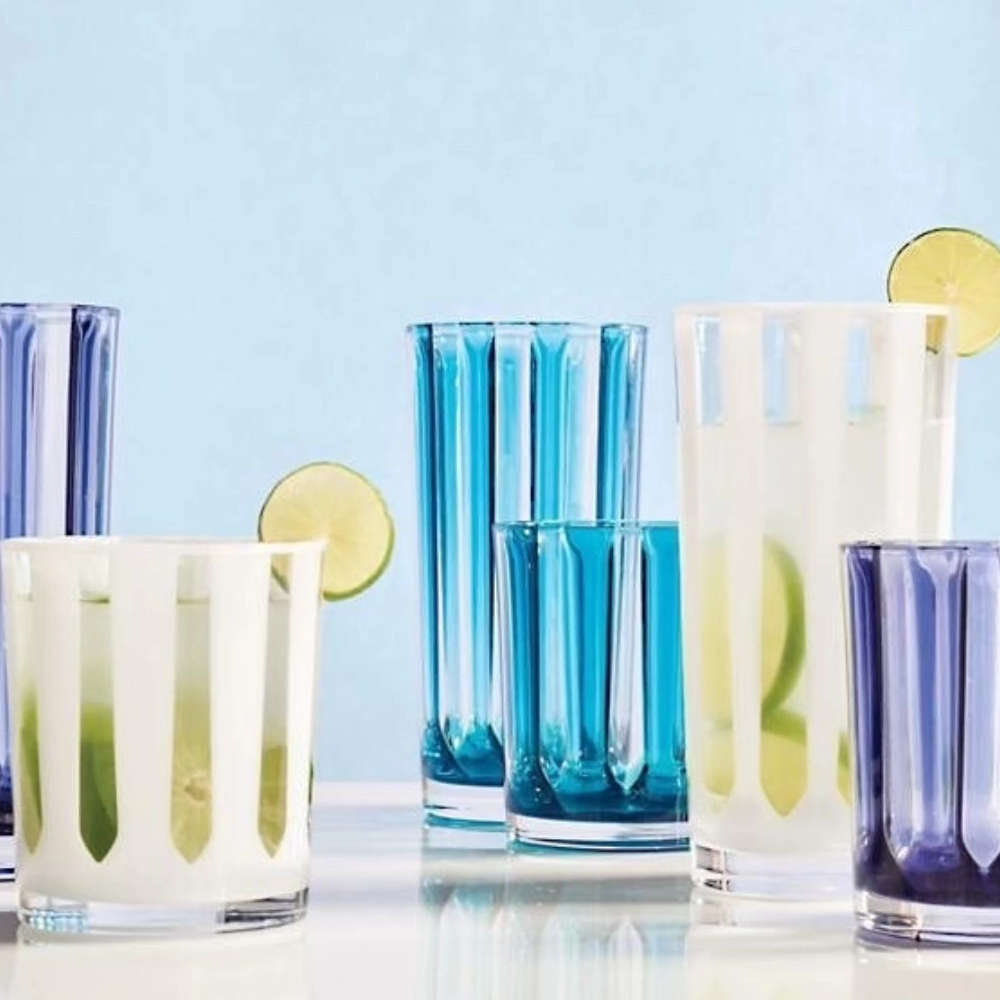 Copo Alto Ribeiro e Pavani Acrilico Listras 620 Ml