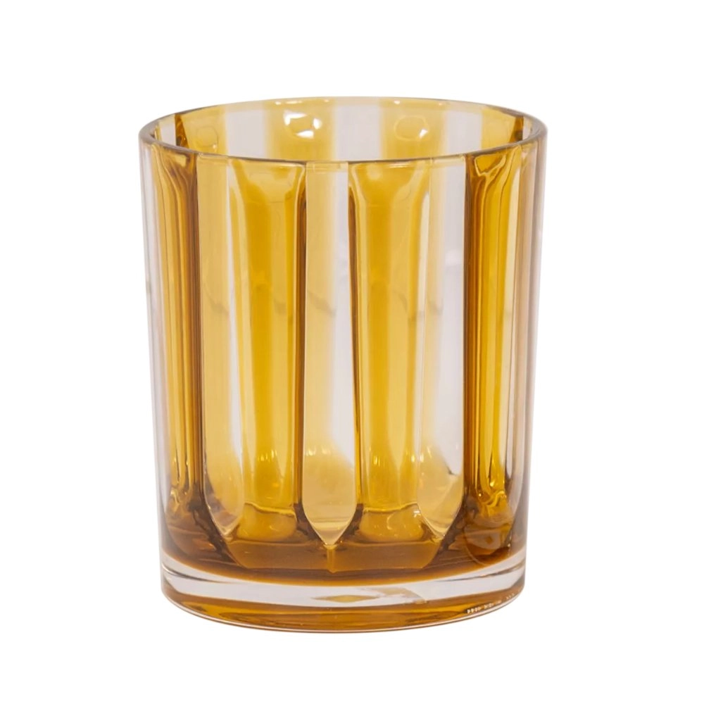 Copo Baixo Ribeiro e Pavani Acrílico Stripes Ambar Copo Baixo Ribeiro e Pavani Acrílico Stripes Ambar