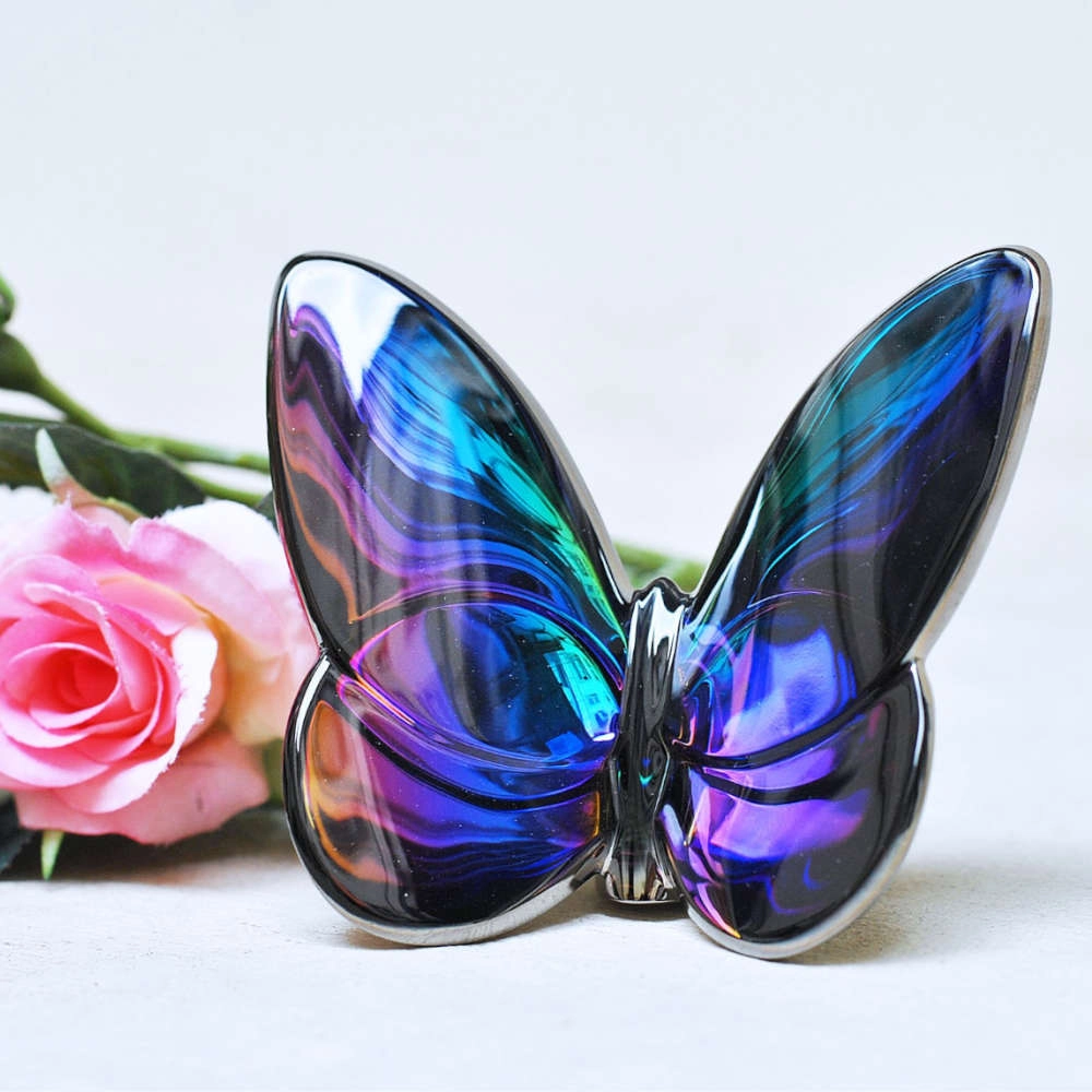 Escultura Baccarat Borboleta Azul Escultura Baccarat Borboleta Azul