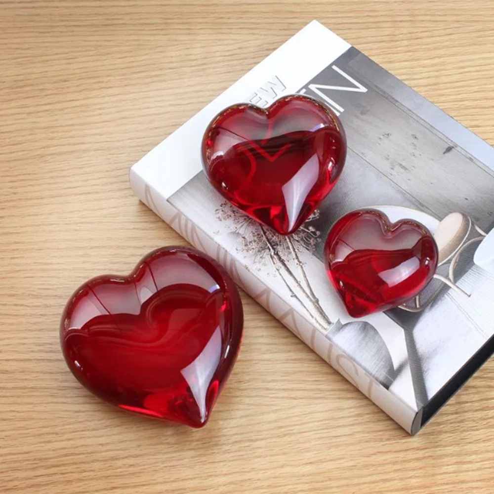 Escultura Coração Cristais Cá D'oro 12 Cm