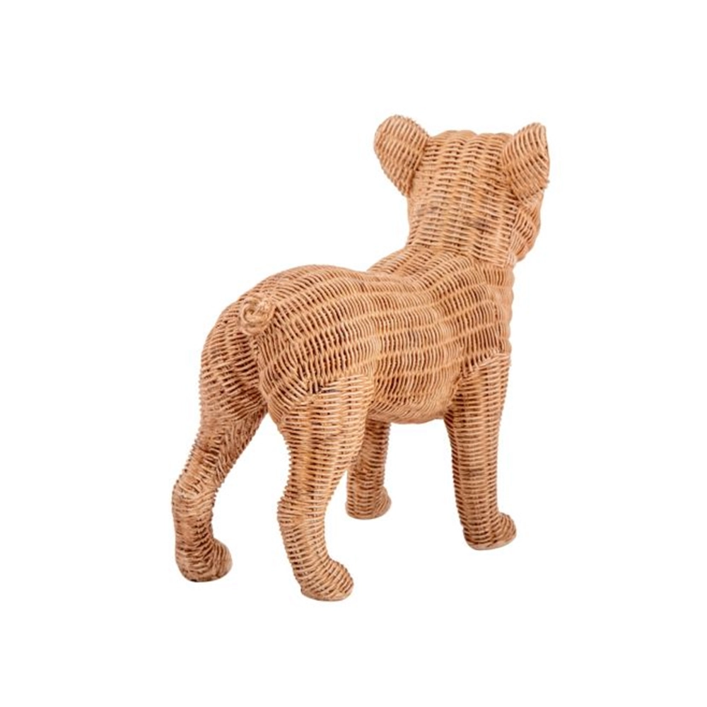 Escultura Decorativa Cachorro Ribeiro e Pavani 14 X 30 Cm