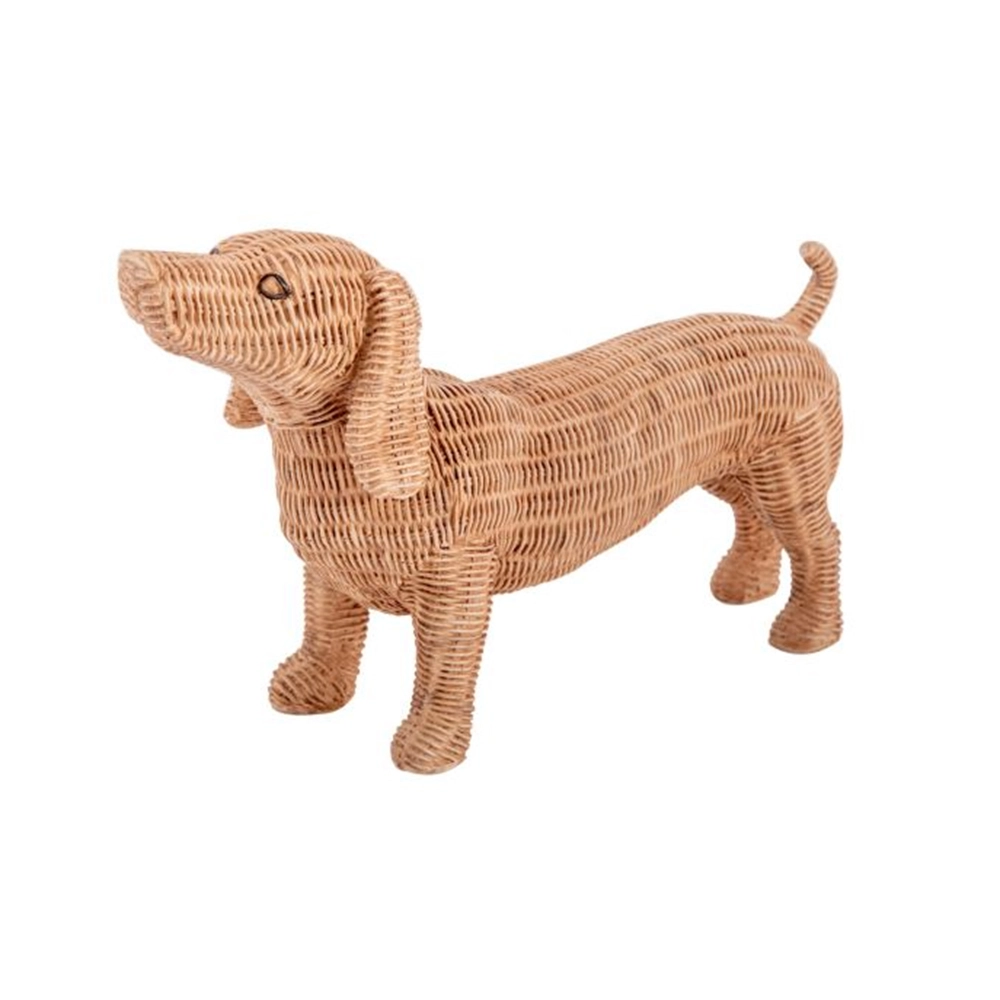 Escultura Decorativa Cachorro Ribeiro e Pavani 23 X 38 X 12 Cm