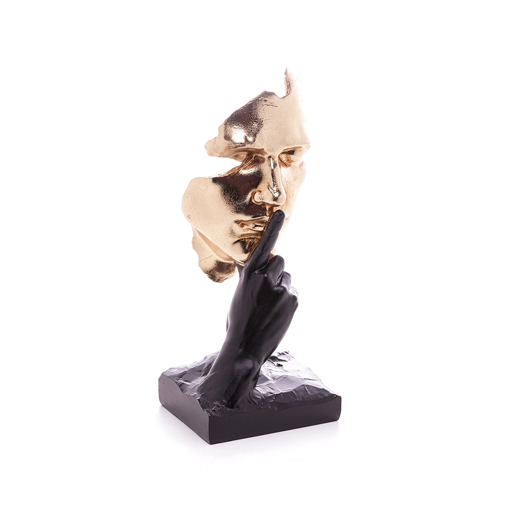 Escultura Wolff Face 13 X 11 X 31 Cm Escultura Wolff Face 13 X 11 X 31 Cm