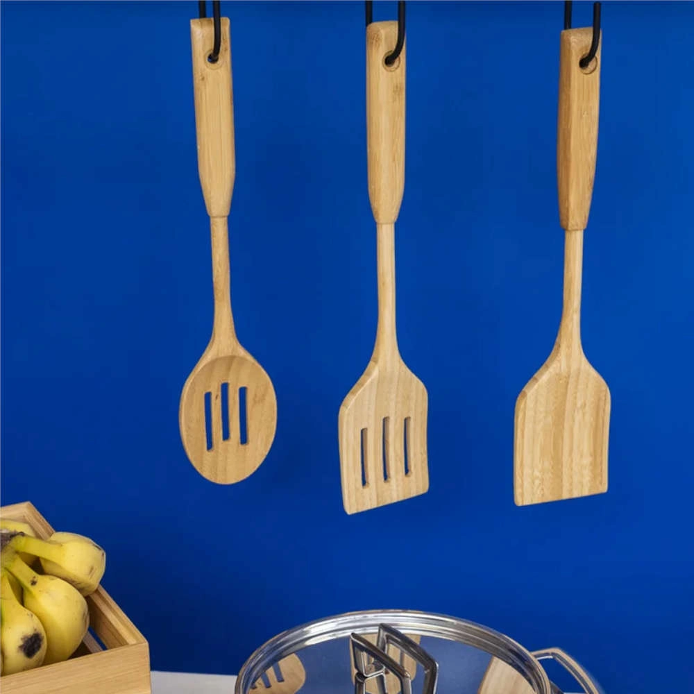 Espátula Vazada de Bambu Oikos 35 Cm