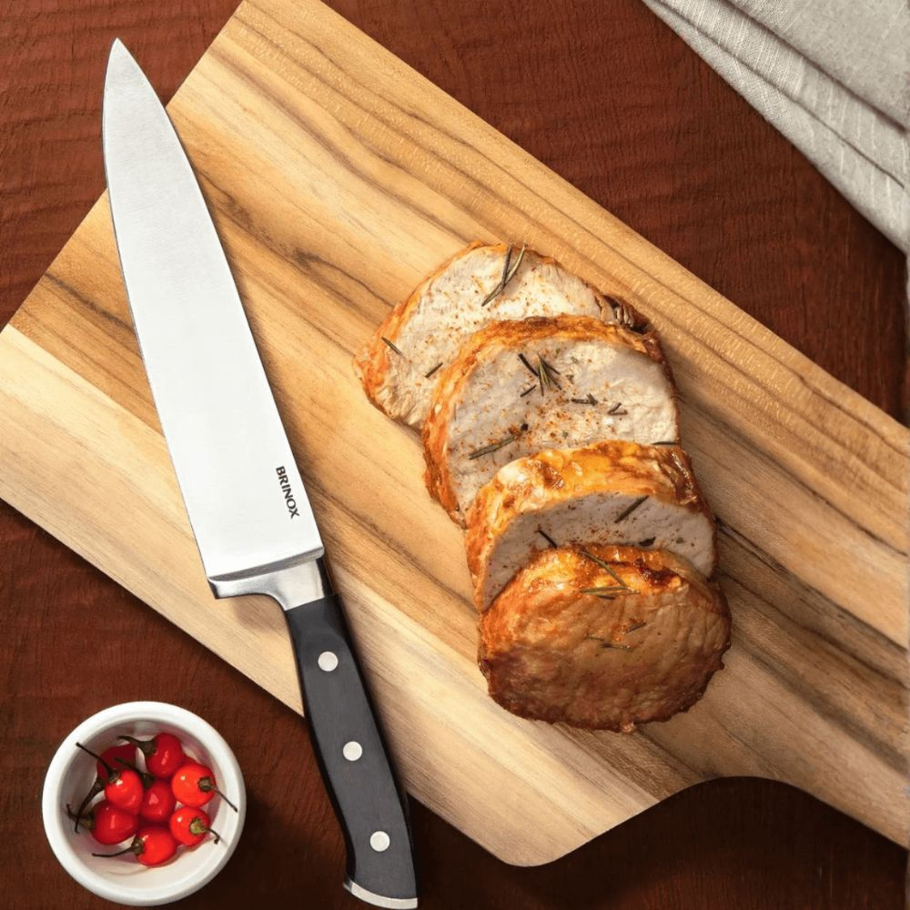 Faca Chef Aco Inox Brinox Infinity 33,5 Cm Faca Chef Aco Inox Brinox Infinity 33,5 Cm