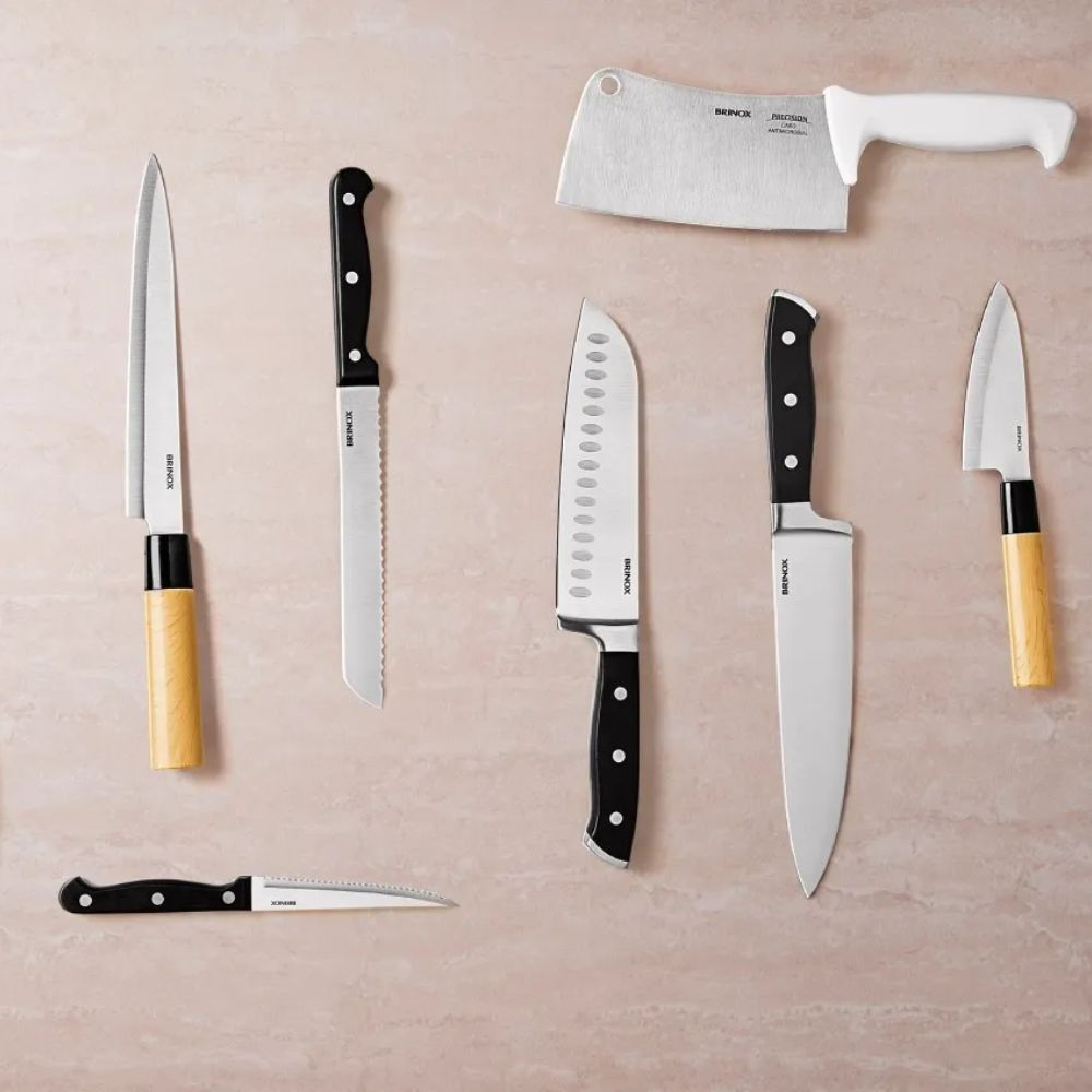 Faca Chef Brinox Infinity Aco Inox 10