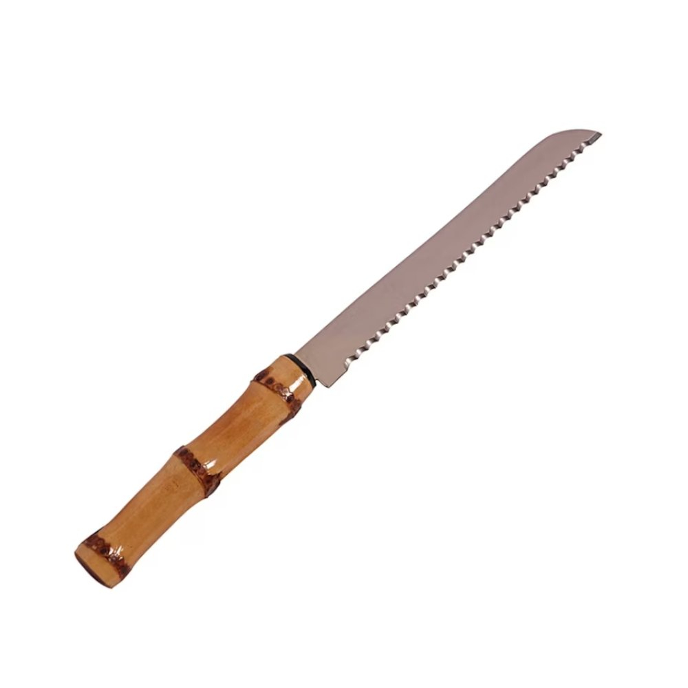 Faca de Pao Com Cabo Em Bambu Faca de Pao Com Cabo Em Bambu