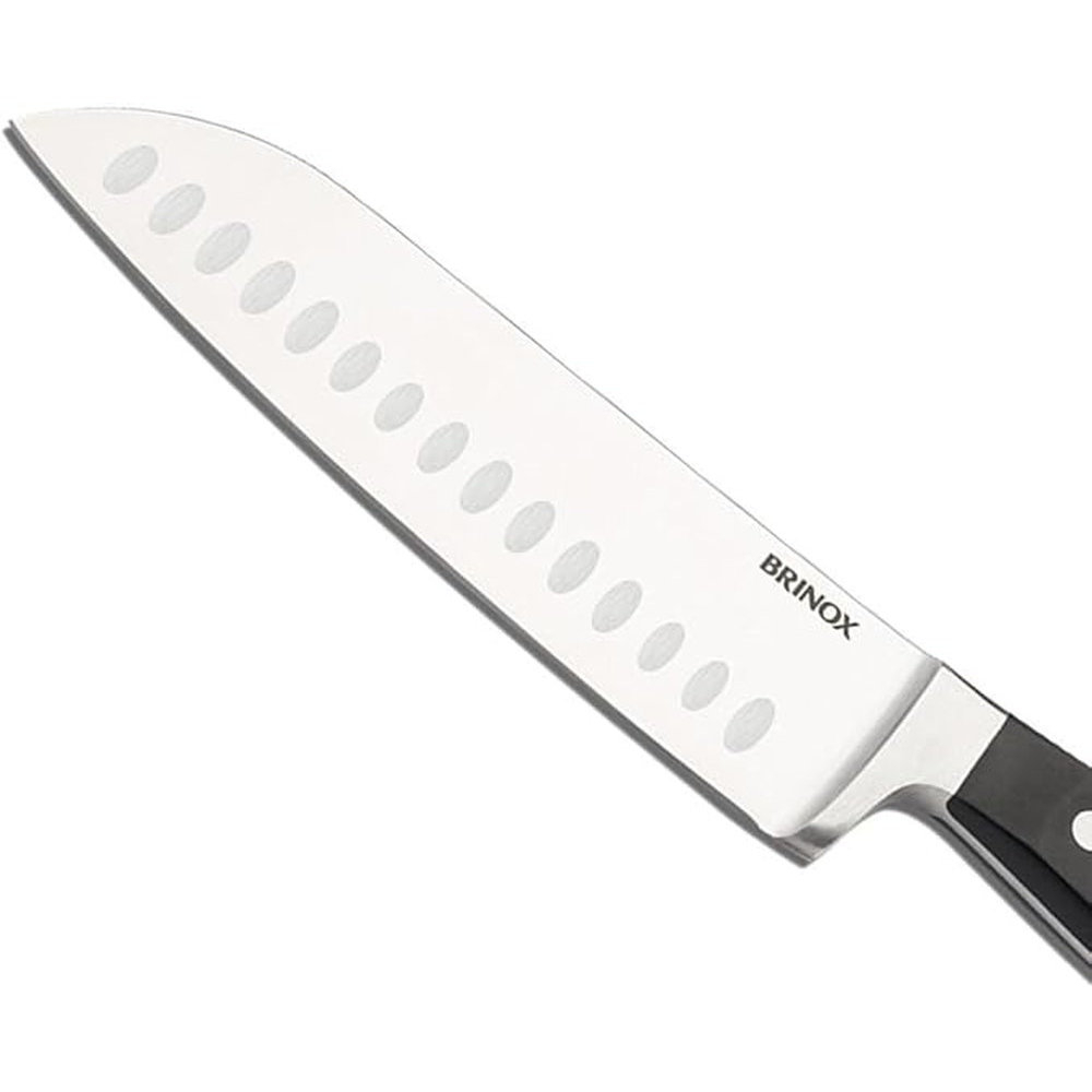 Faca Santoku Para Fatiar e Picar Brinox Infinity 31,4 Cm