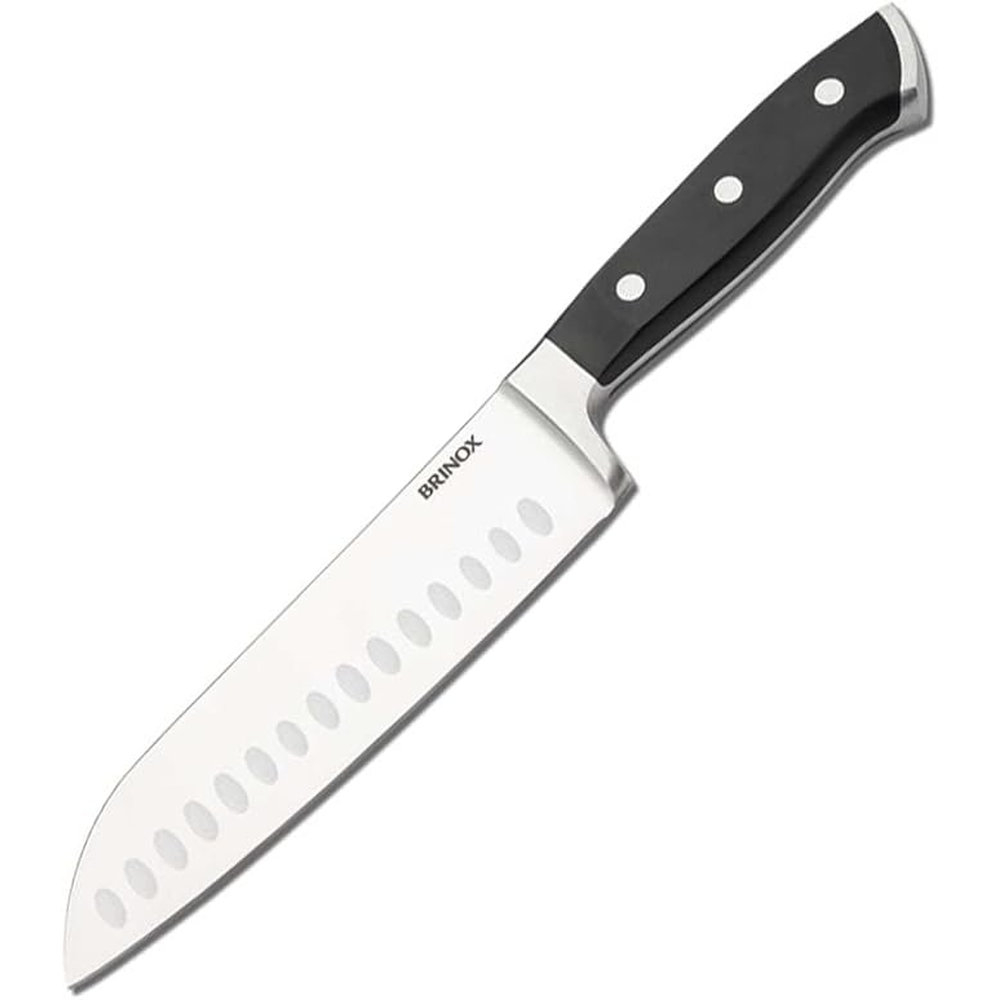 Faca Santoku Para Fatiar e Picar Brinox Infinity 31,4 Cm