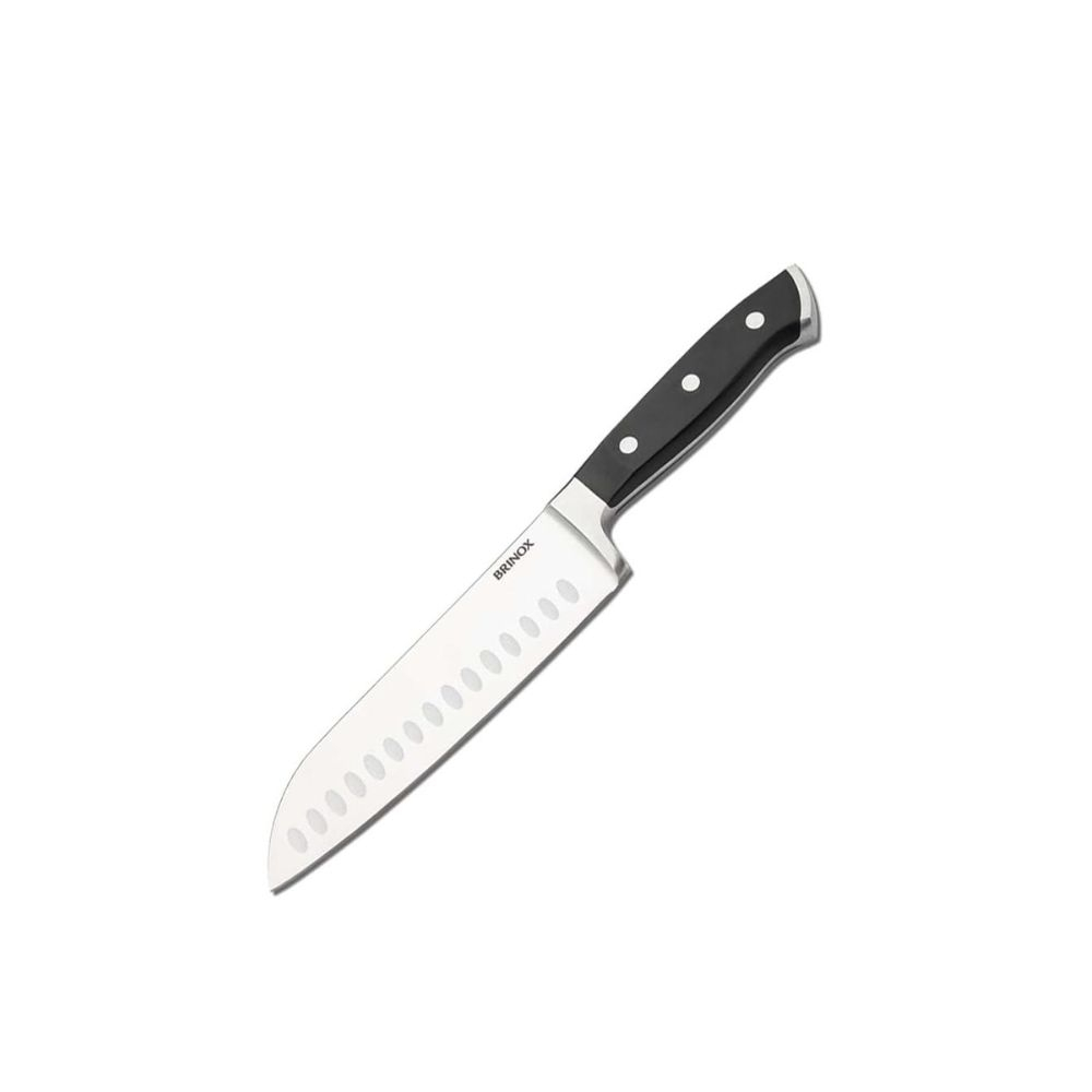 Faca Santoku Para Fatiar e Picar Brinox Infinity 31,4 Cm Faca Santoku Para Fatiar e Picar Brinox Infinity 31,4 Cm