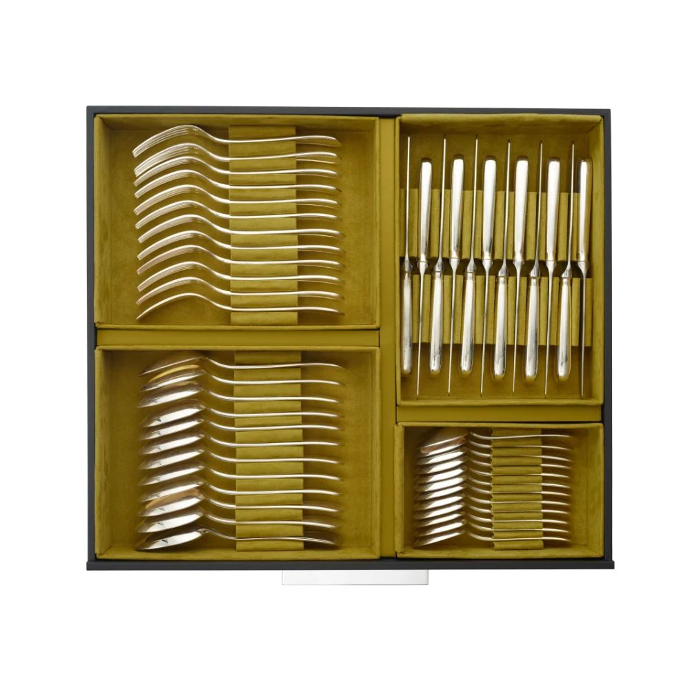 Faqueiro 130 Pecas Em Prata Christofle Aria Faqueiro 130 Pecas Em Prata Christofle Aria