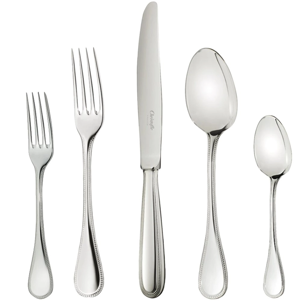 Faqueiro Ambassadeur Christofle Perles 2 Aco Inox 125 Pecas