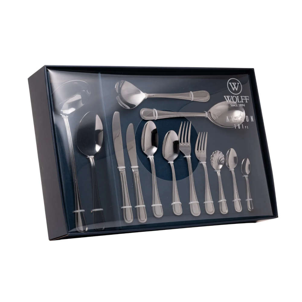 Faqueiro Avalon 101 Pecas Aco Inox Wolff