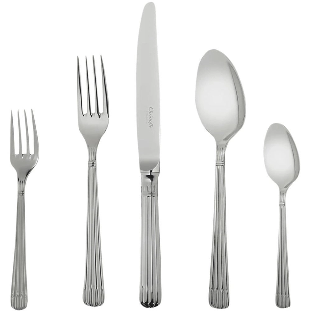 Faqueiro Christofle Osiris Aço Inox 125 Peças