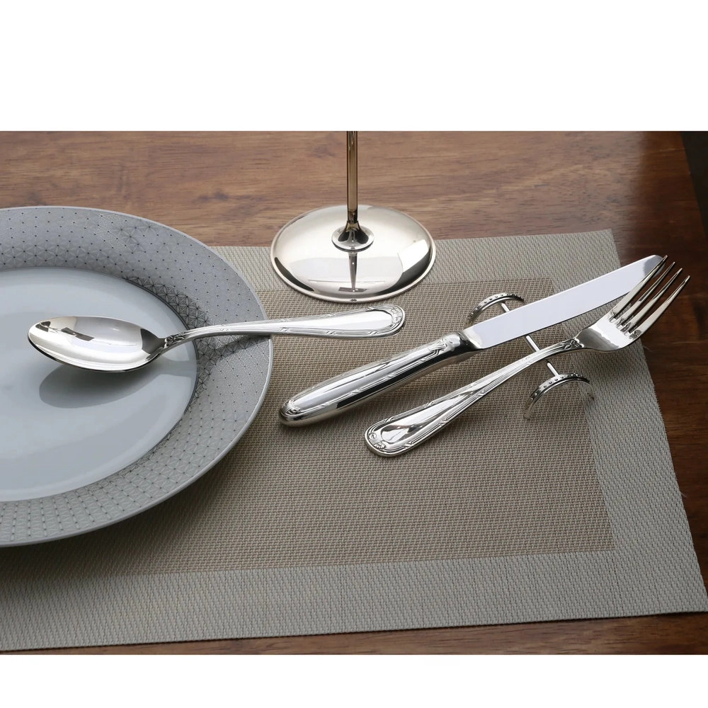 Faqueiro Croise Em Prata Com Estojo Faqueiro Croise Em Prata Com Estojo