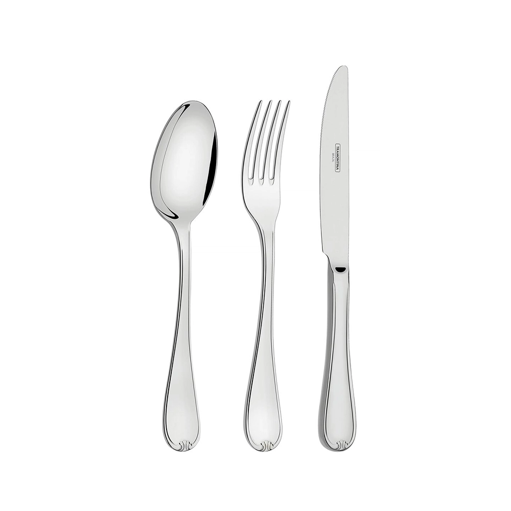 Faqueiro C/ 101 Pecas Aco Inox Tramontina Vicenza Com Facas Forjadas