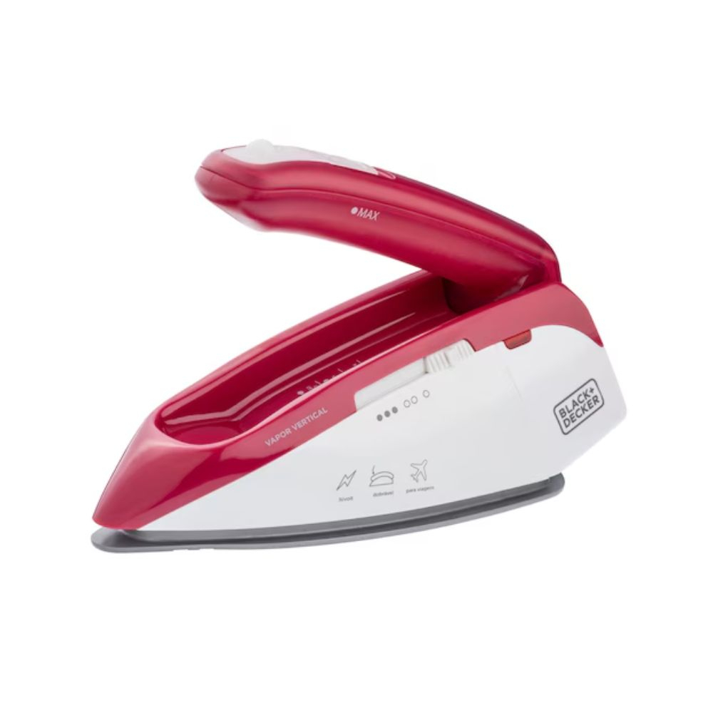 Ferro de Passar a Vapor P/ Viagem Black + Decker Fxvg1br