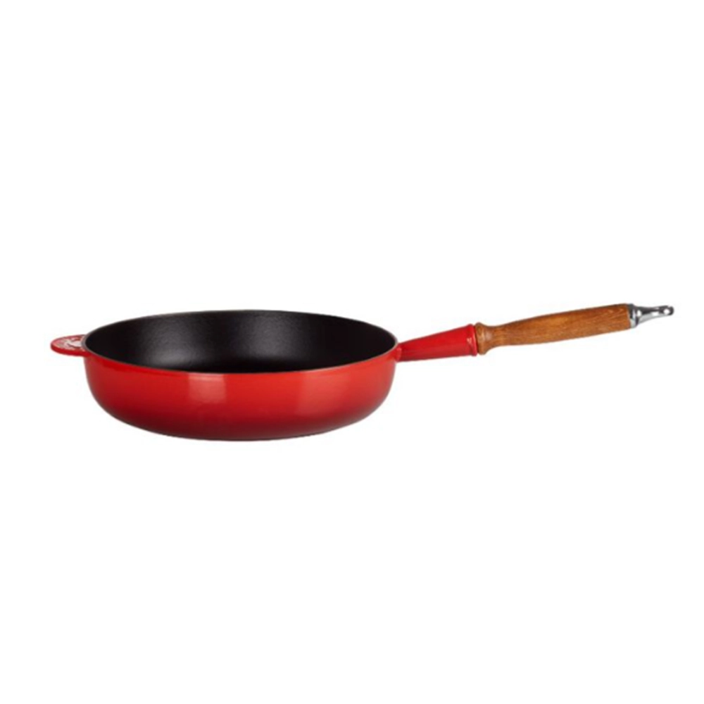 Frigideira Alta Com Cabo de Madeira Le Creuset Signature 28 Cm