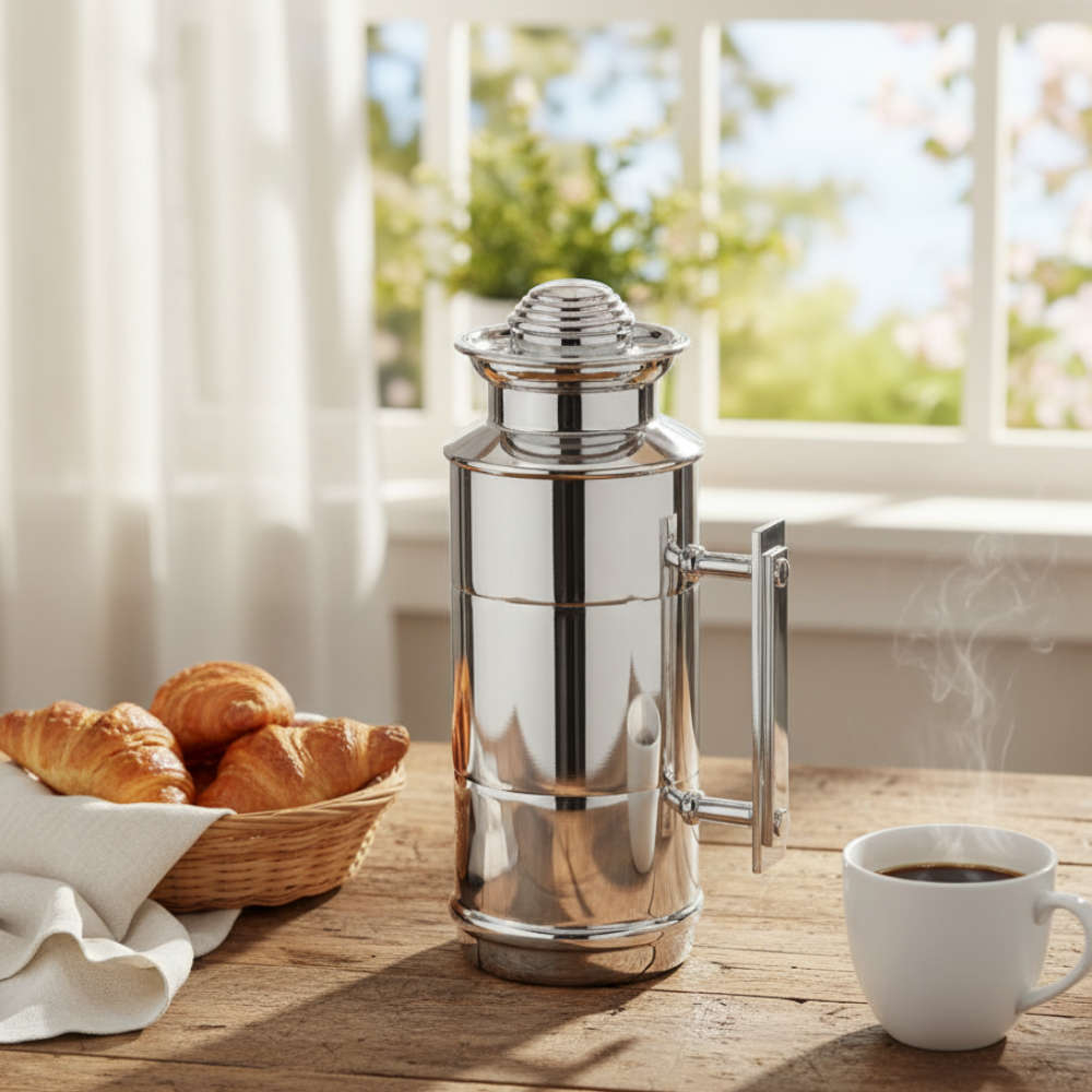 Garrafa Termica Shefield Plate Em Prata 500 Ml