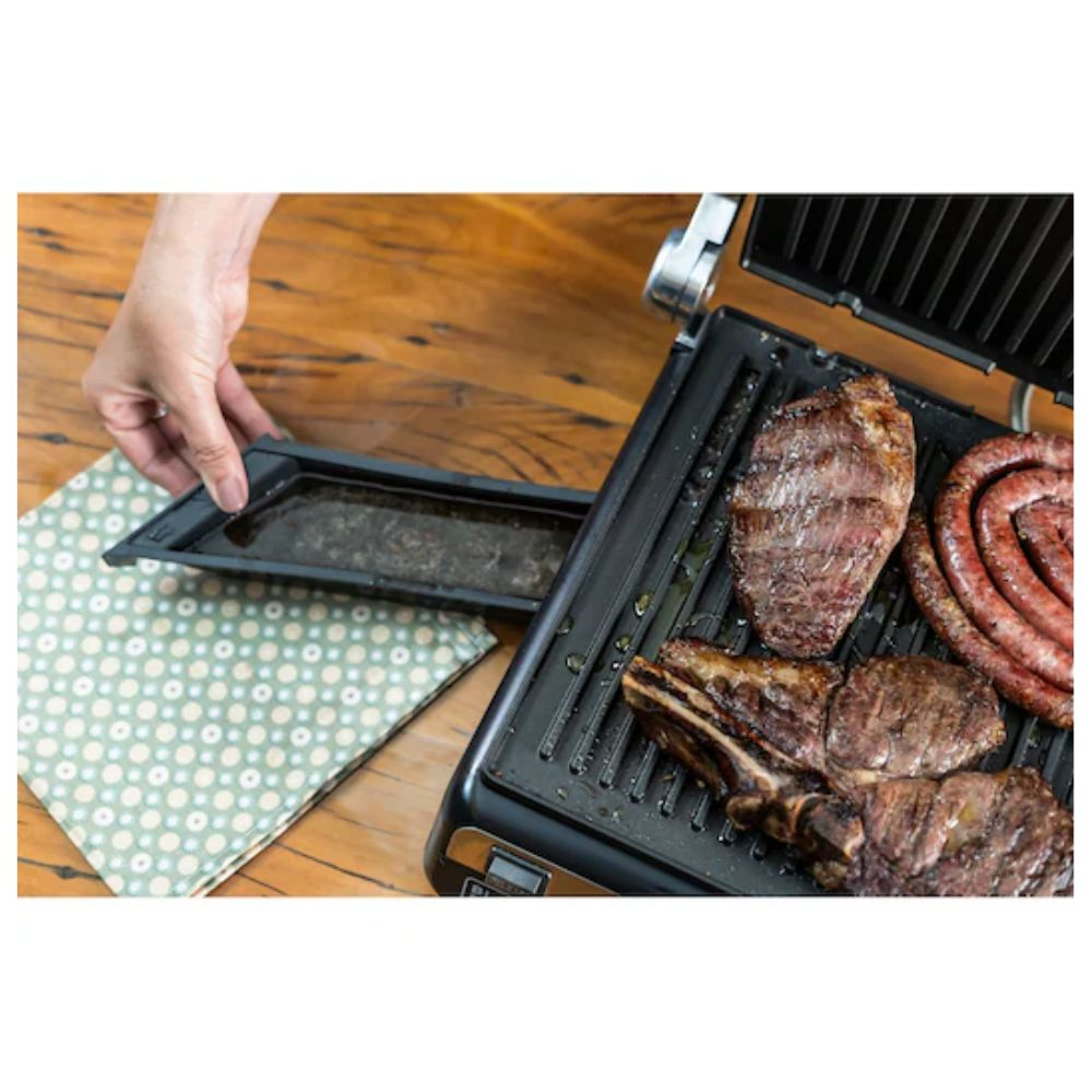 Grill Eletrico C/ Abertura Black + Decker Gourmand Gris G1500g