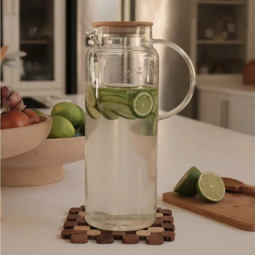 Jarra Com Tampa Oikos Bambu 2 Litros