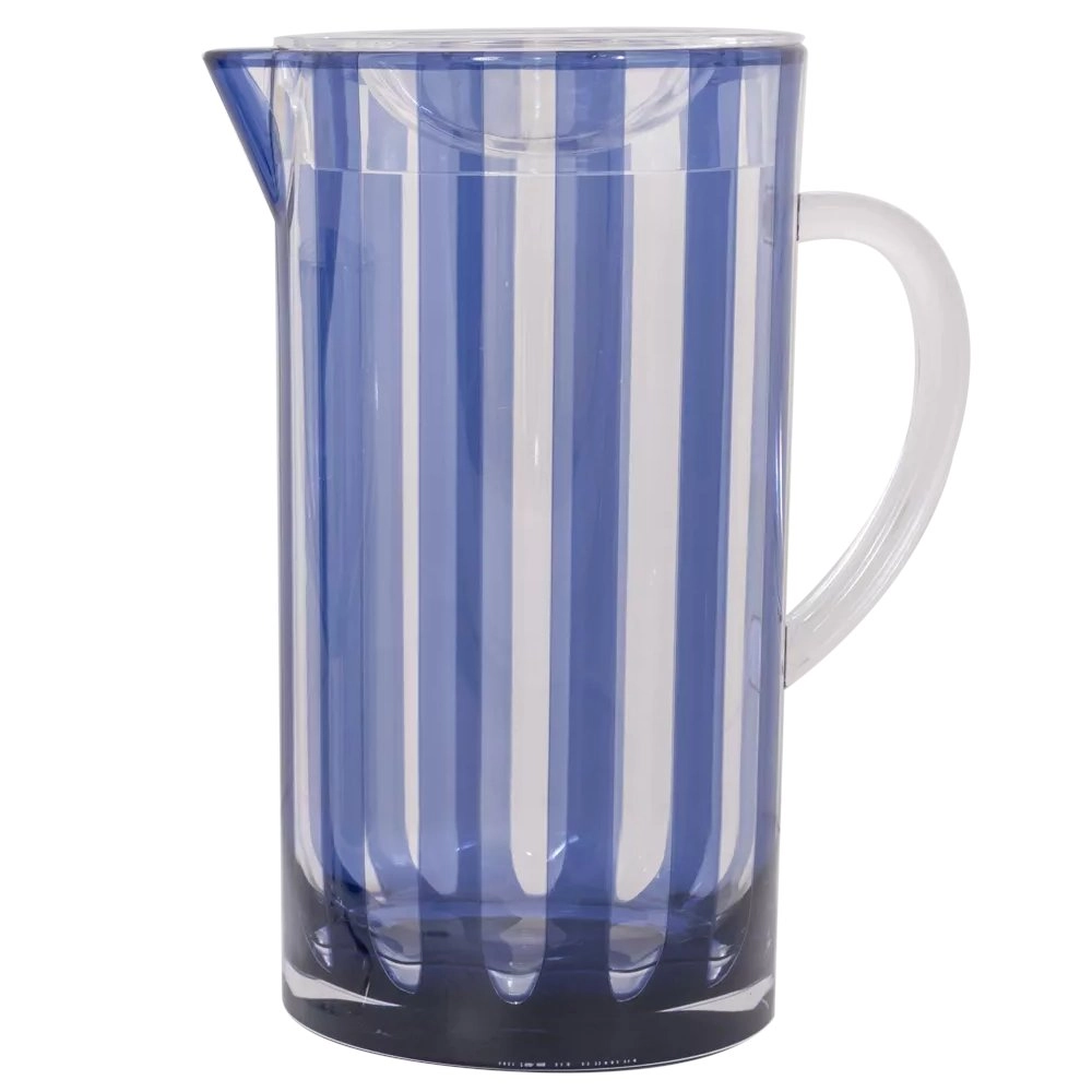 Jarra Stripes de Acrilico Azul