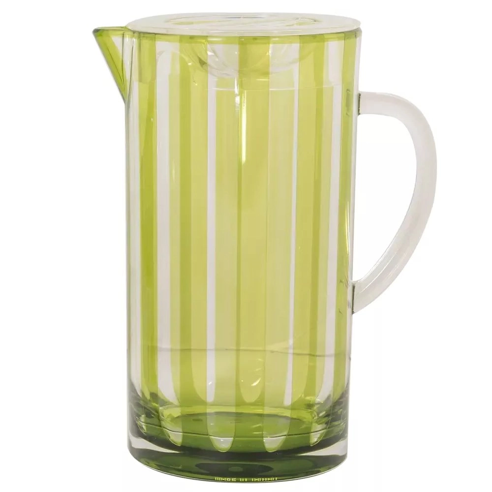 Jarra Stripes de Acrilico Verde