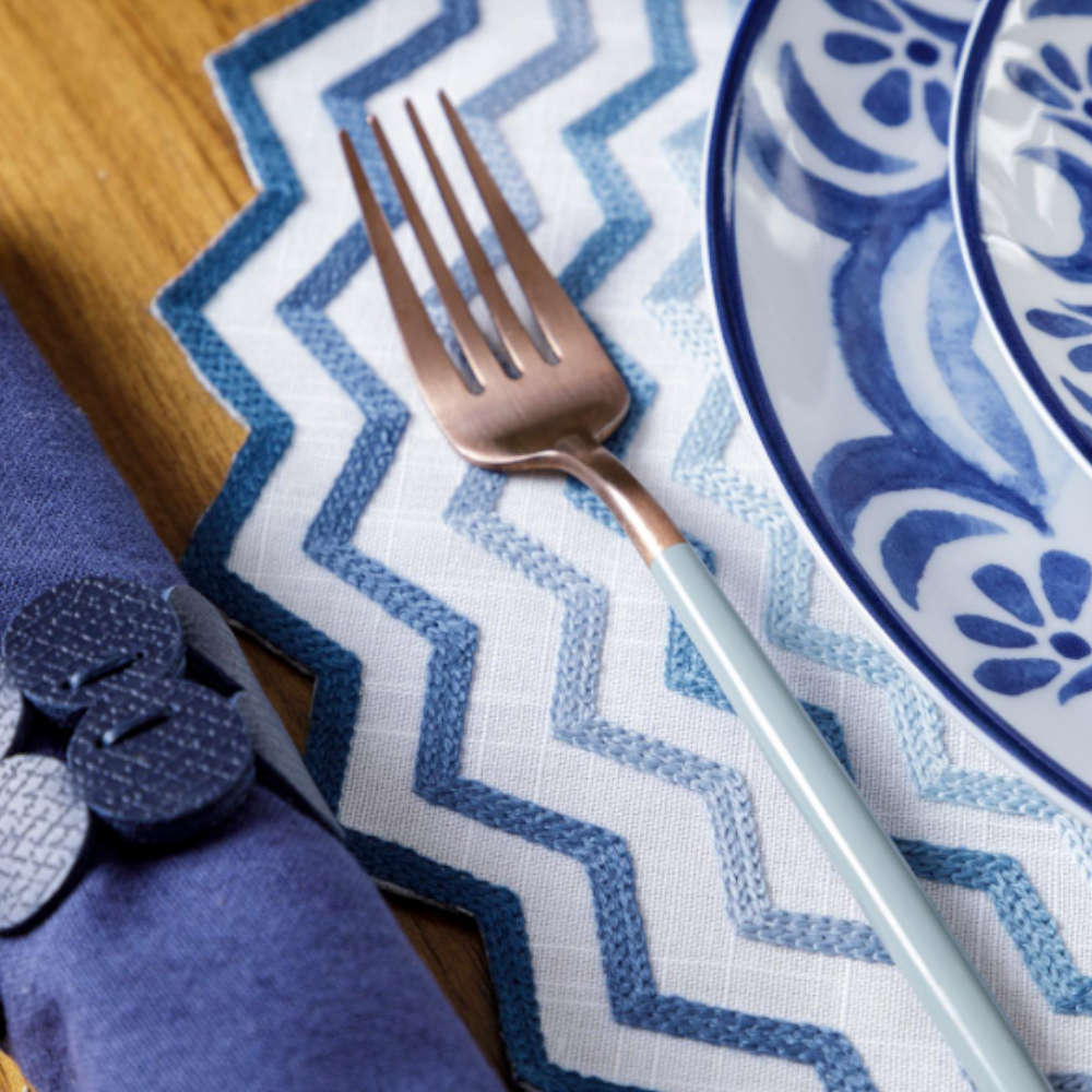 Jogo Americano Auguri Casa Zig Zag 40 Cm - Cada