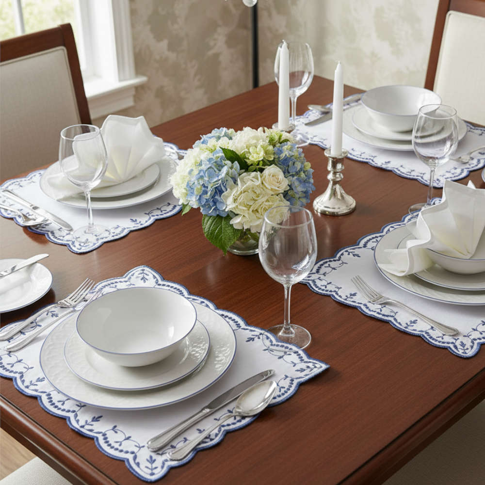 Jogo Americano Retangular Flor de Liss Firenze