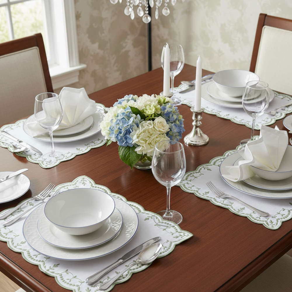 Jogo Americano Retangular Flor de Liss Firenze Jogo Americano Retangular Flor de Liss Firenze