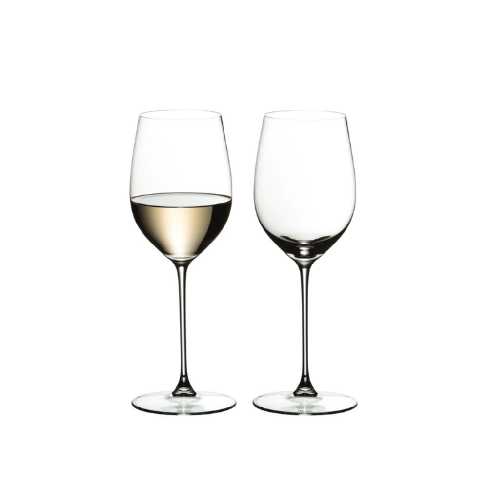 Jogo C/ 2 Tacas Para Vinho Branco / Chardonnay Riedel Veritas 381 Ml