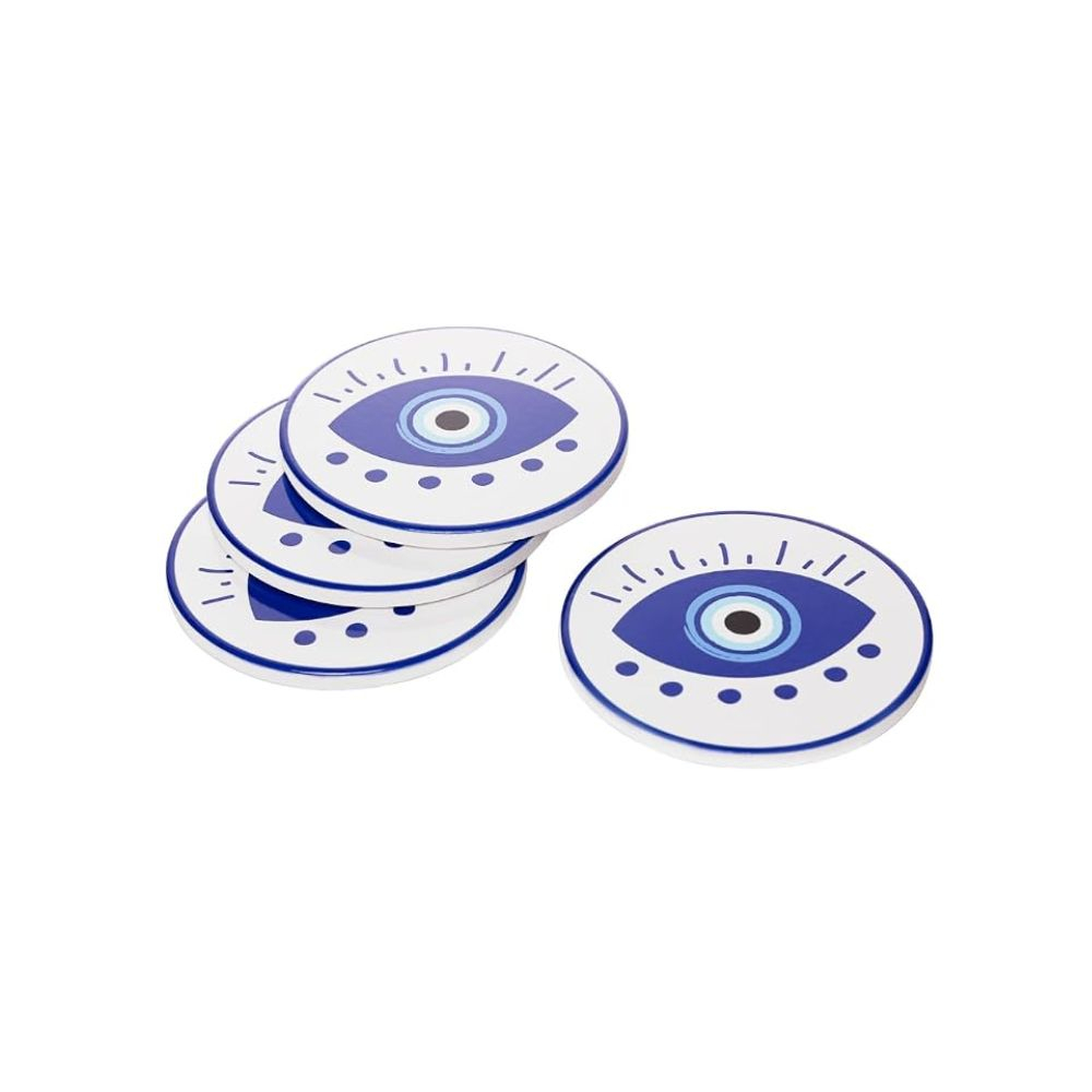 Jogo C/ 4 Porta Copos Lyor Greek 10,5 Cm