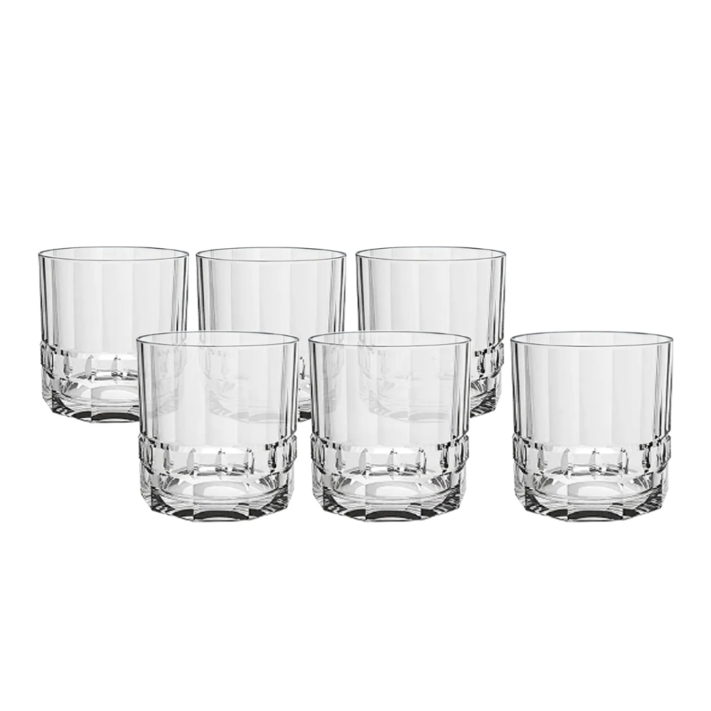 Jogo C/ 6 Copos Baixos P/ Whisky Arca 390 Ml Jogo C/ 6 Copos Baixos P/ Whisky Arca 390 Ml
