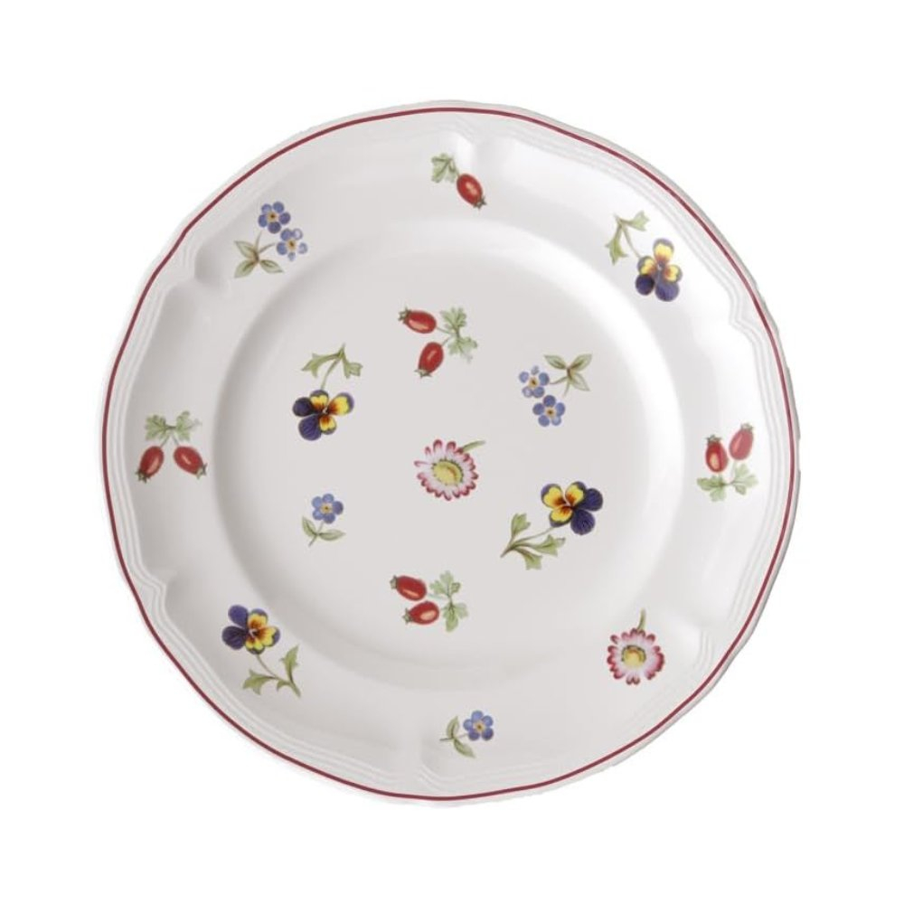 Jogo C/ 6 Pratos Para Pao Petite Fleur Villeroy Boch 17 Cm