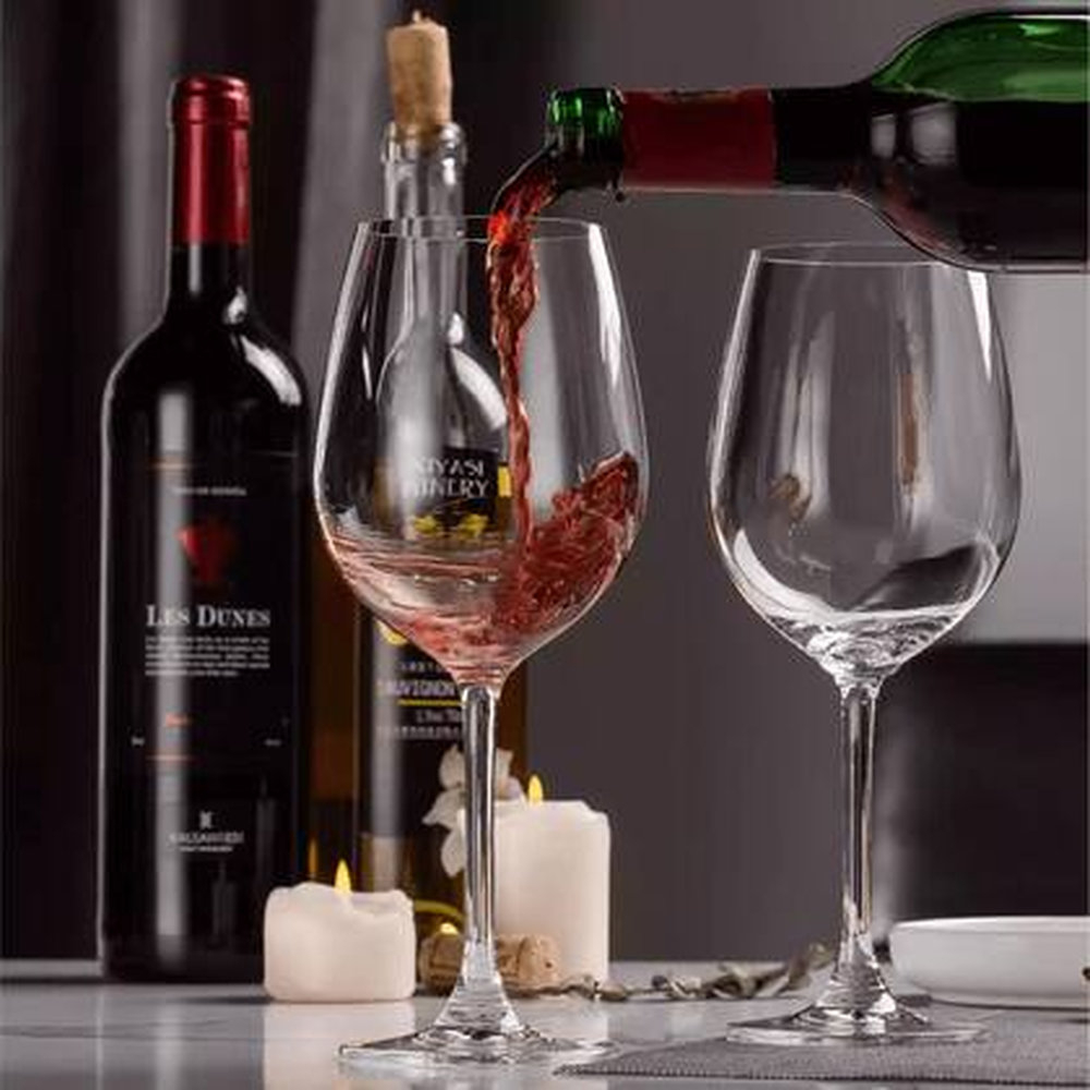 Jogo C / 6 Tacas Para Vinho Tinto Bohemia Fulica 640 Ml