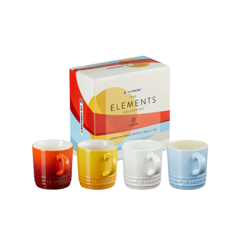 Jogo de Canecas Para Espresso Le Creuset Elements 100 Ml 4 Pecas Jogo de Canecas Para Espresso Le Creuset Elements 100 Ml 4 Pecas