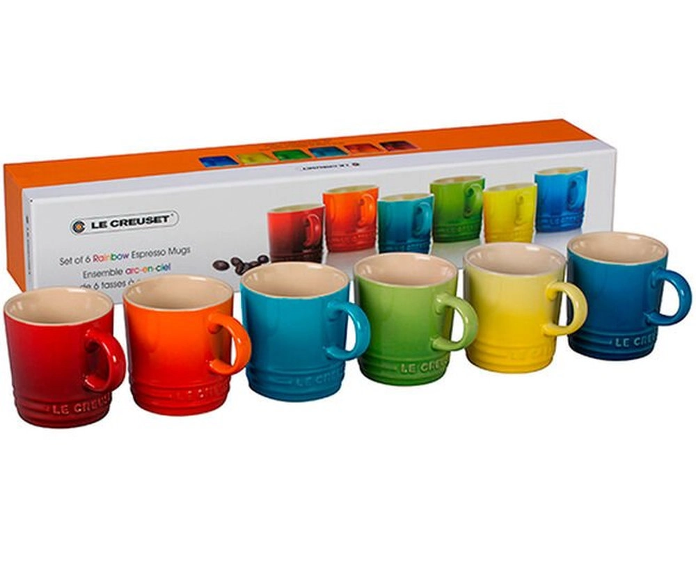 Jogo de Canecas Para Espresso Le Creuset Gift Collection 100 Ml 2 - 6 Peças