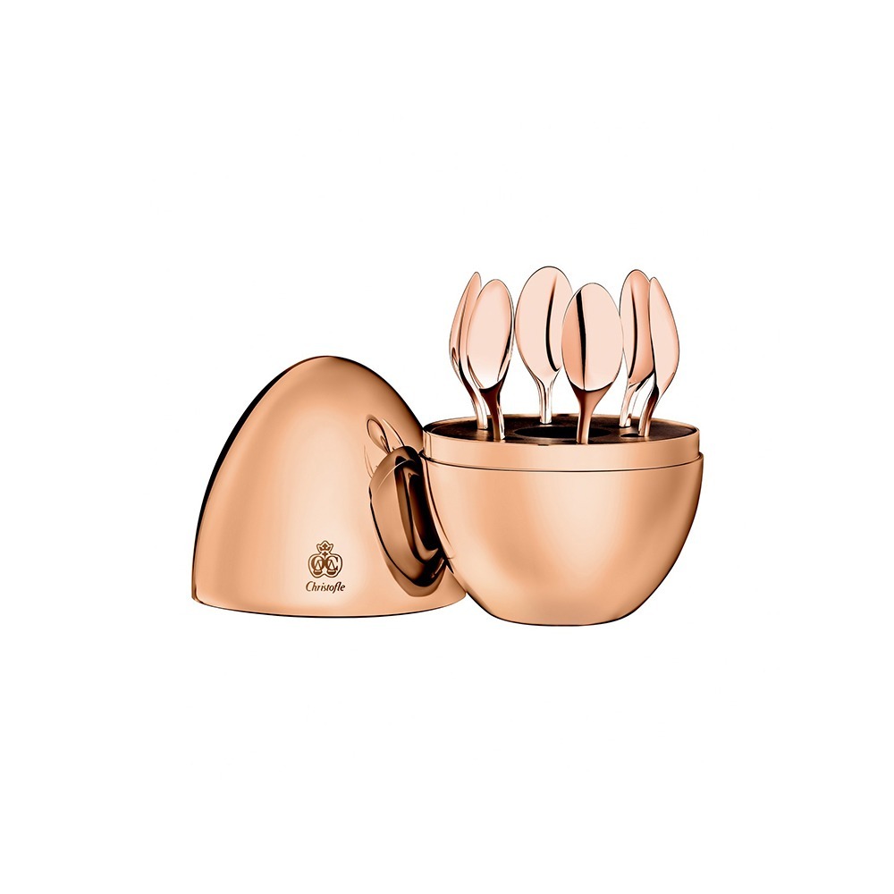 Jogo de Colheres Para Cafe Christofle Mood Rose
