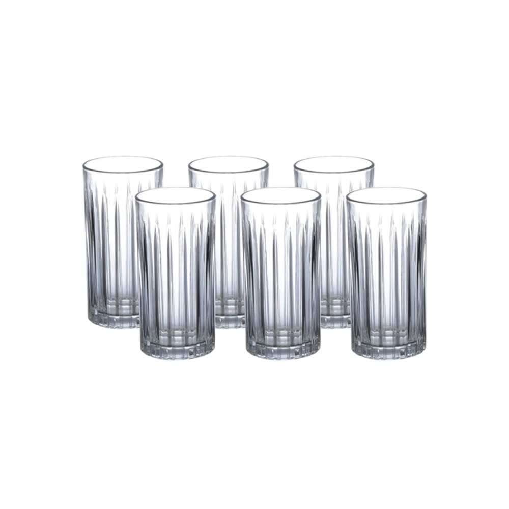 Jogo de Copos Long Drink Haüskraft Egeu 370 Ml - 6 Peças