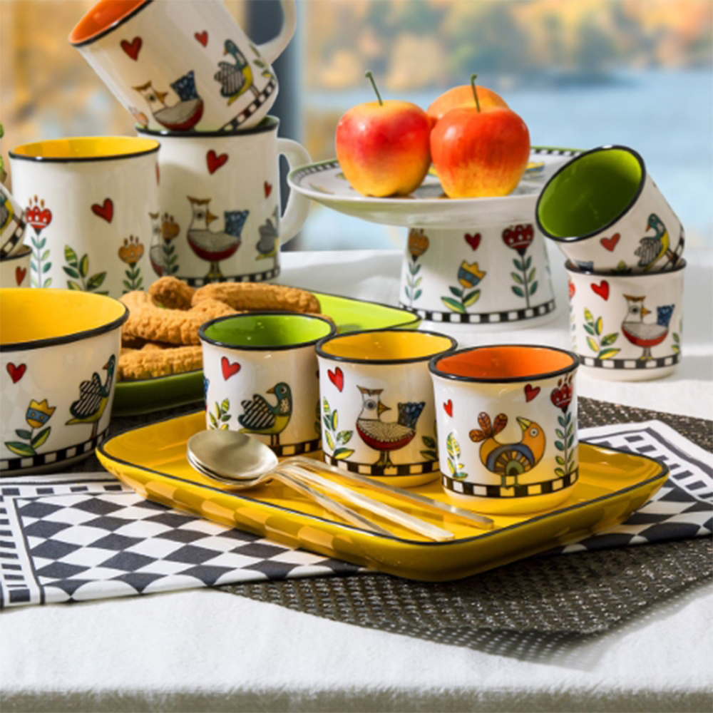 Jogo de Copos Para Espresso Egan Cocoricó 90 Ml - 2 Peças