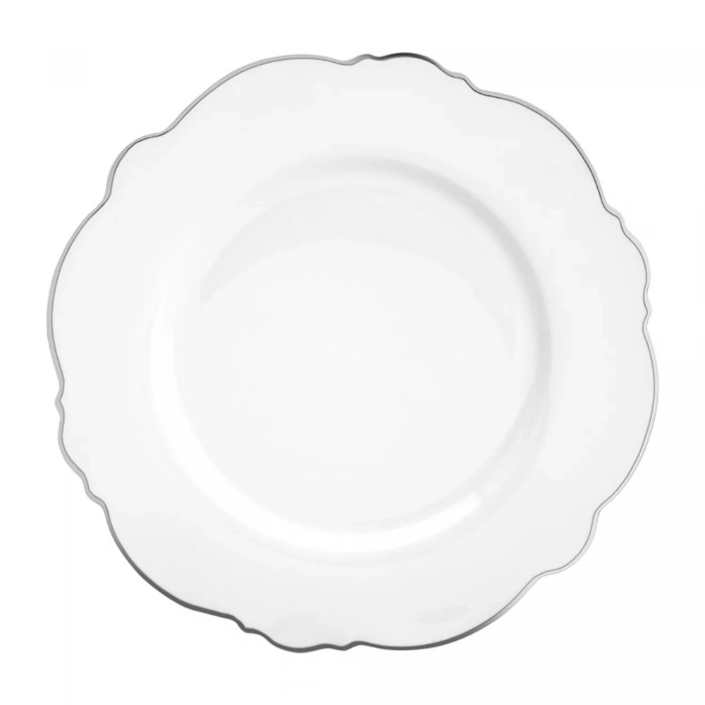 Aparelho de Jantar 42 Pecas Wolff Maldivas C/ Fio de Prata Aparelho de Jantar 42 Pecas Wolff Maldivas C/ Fio de Prata