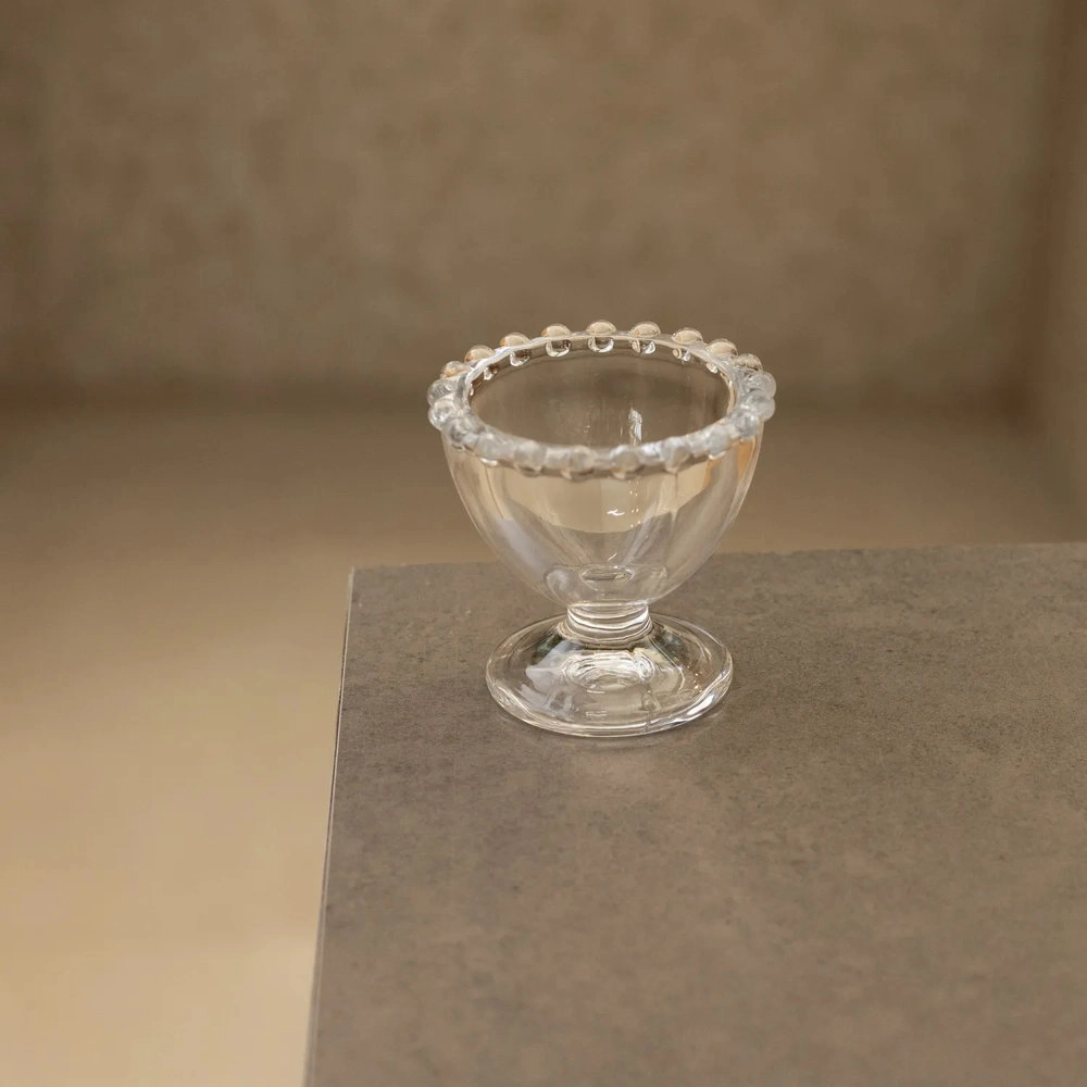 Jogo de Porta Ovo Wolff Pearl Transparente 6 X 6 Cm - 6 Pecas