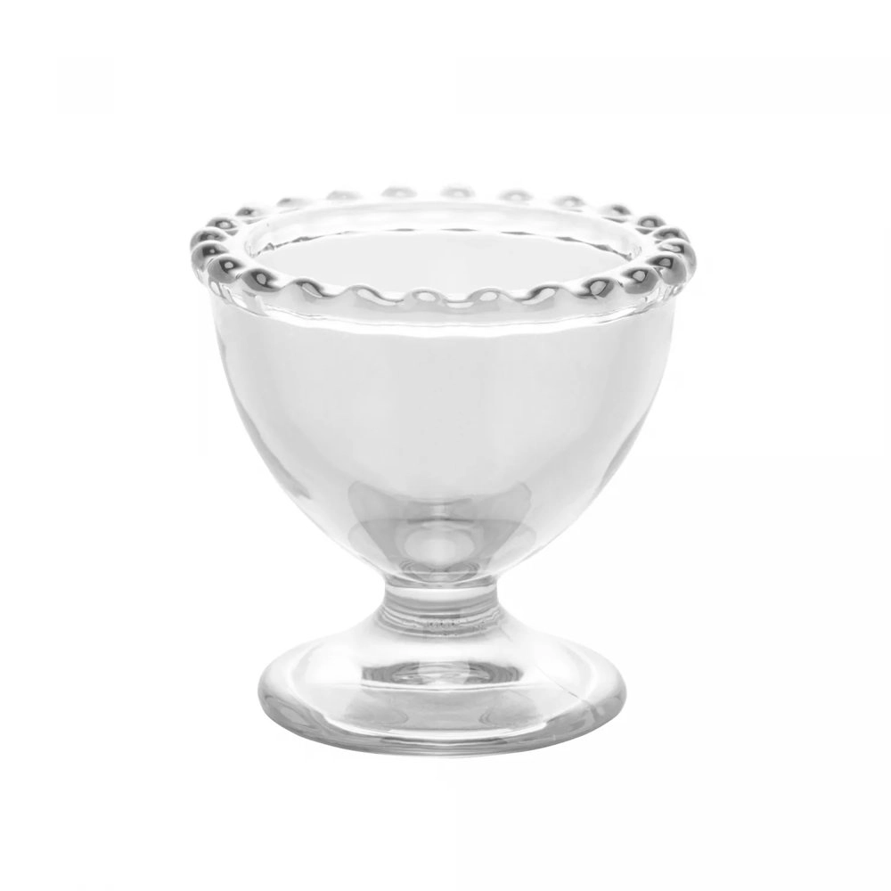 Jogo de Porta Ovo Wolff Pearl Transparente 6 X 6 Cm - 6 Pecas