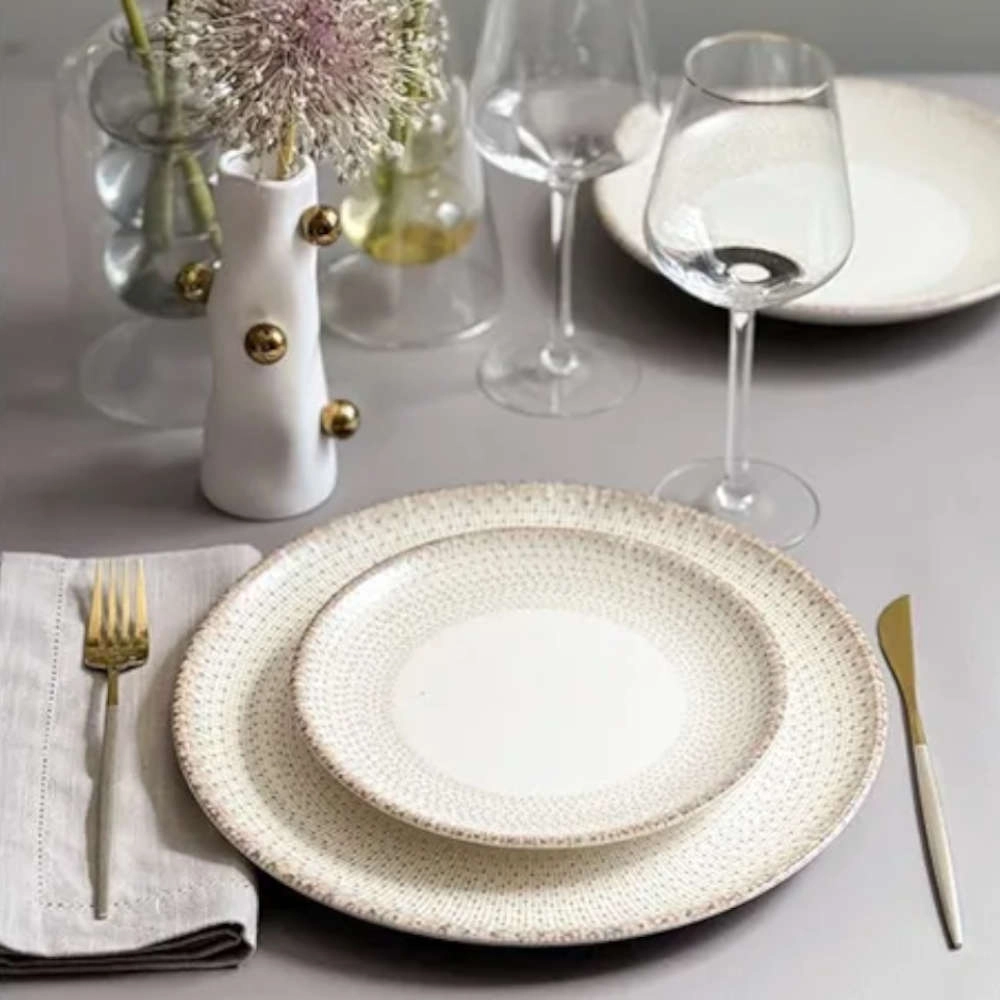 Jogo de Pratos de Sobremesa Coup Sintonia Ceramica Alleanza