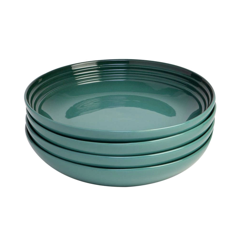 Jogo de Pratos Fundos Le Creuset 22 Cm 4 Pecas Jogo de Pratos Fundos Le Creuset 22 Cm 4 Pecas