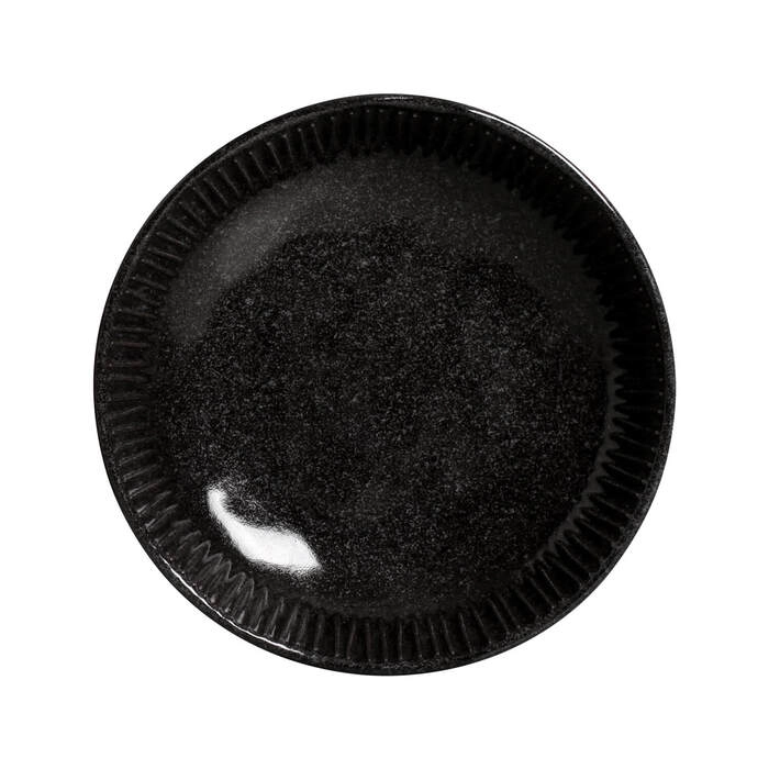 Jogo de Pratos Fundos Porto Brasil Linhas Black Sand 22,5 Cm - 6 Peças