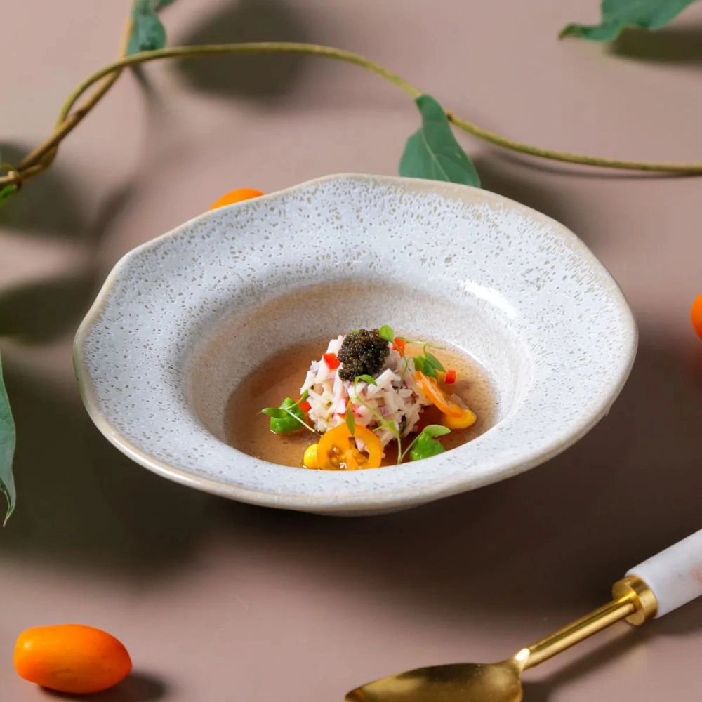 Jogo de Pratos Para Entrada / Sobremesa Porto Brasil Organico Vanilla 19 Cm - 4 Pecas