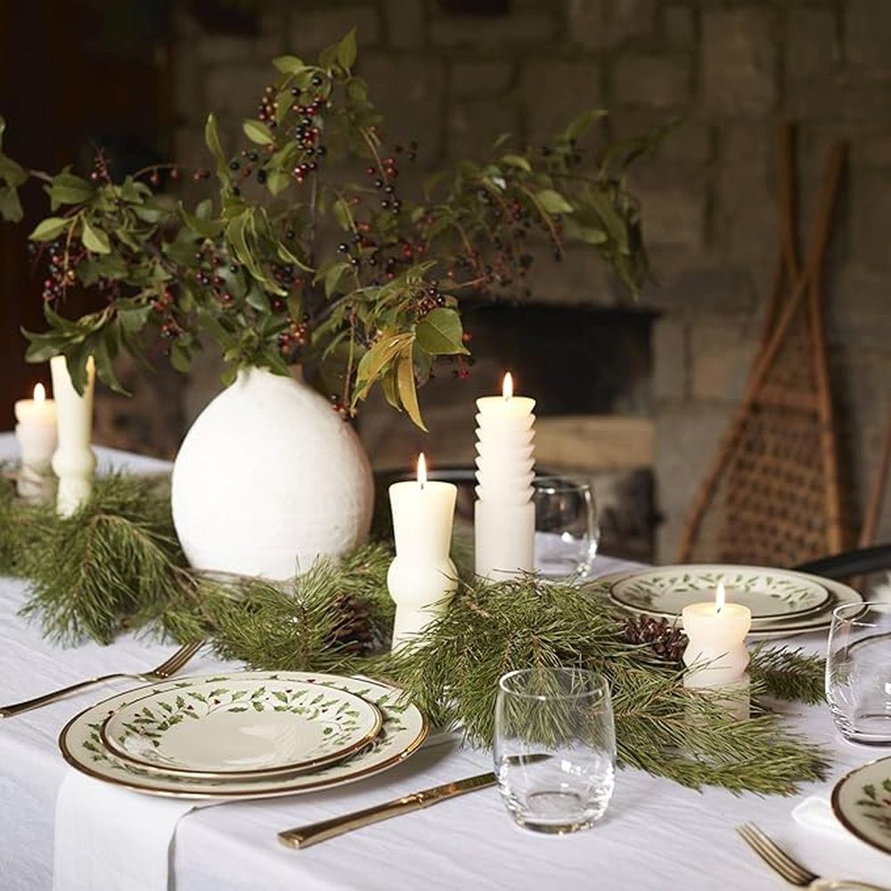 Jogo de Pratos Para Sobremesa Lenox Holiday 20,5 Cm - 6 Pecas