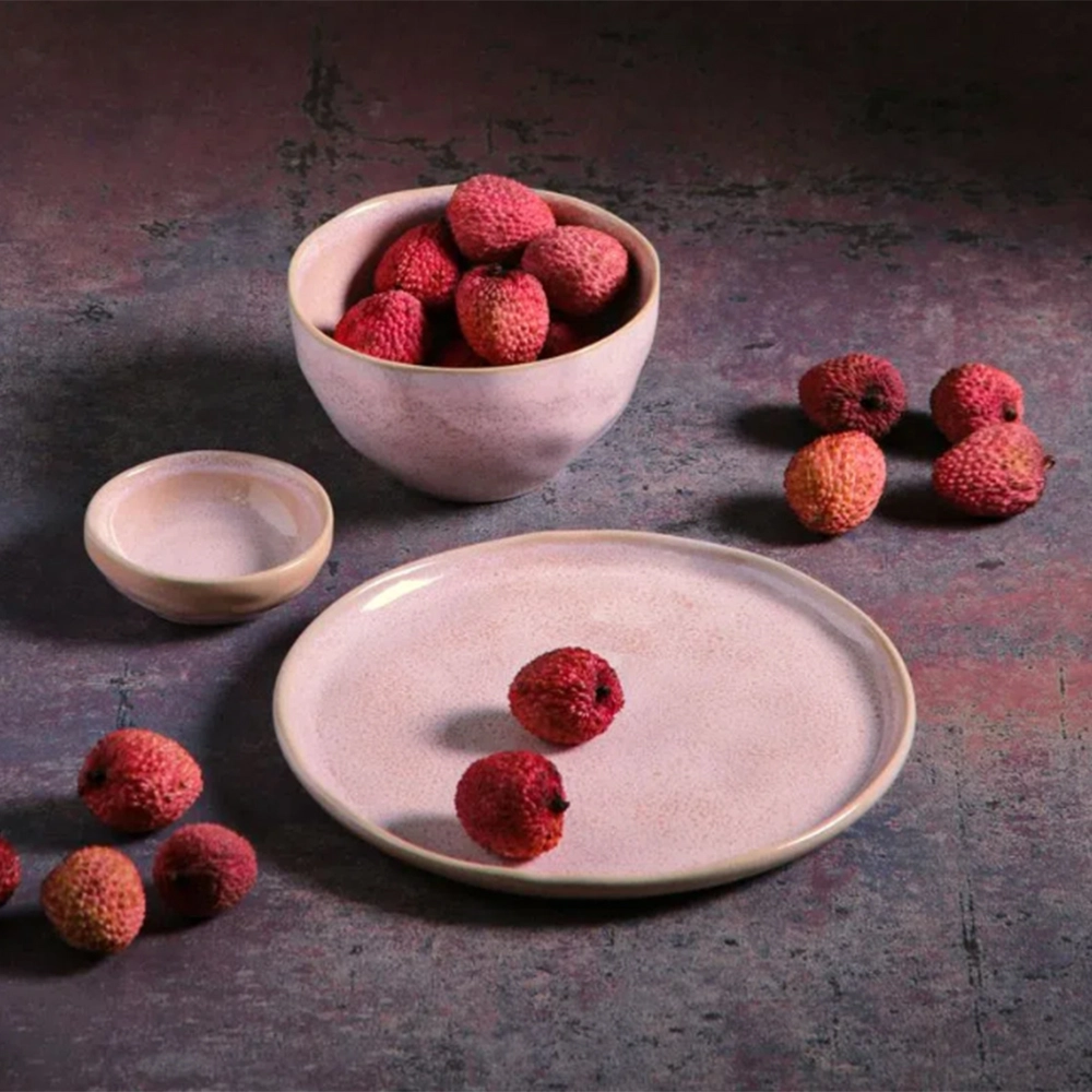 Jogo de Pratos Para Sobremesa Porto Brasil Bio Litchi 21,5 Cm - 6 Peças